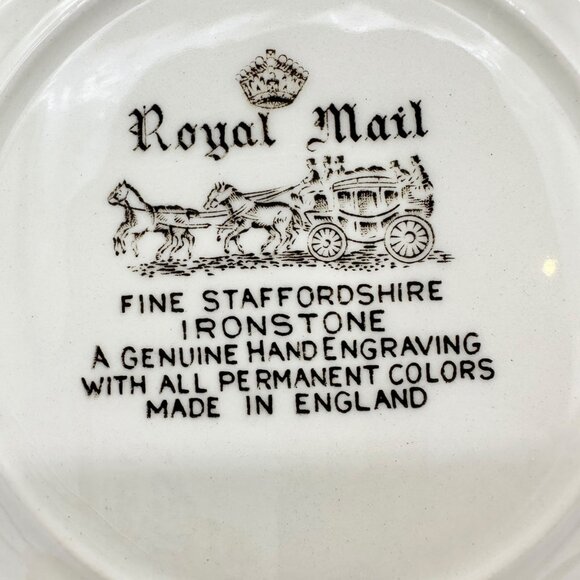 Royal Mail Fine Staffordshire Ironstone Bread Plate 6" England - Picture 7 of 8